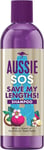 Aussie Shampoo SOS Save My Lengths Vegan Shampoo, Damaged Hair Treatment...