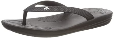 Fitflop Unisex Kids Iqushion Kids Ergonomic Flip-flops Flip Flop, Black, 1 UK Child