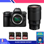 Nikon Z8 + Z 50mm f/1.2 S + 3 SanDisk 128GB Extreme PRO UHS-II SDXC 300 MB/s + Ebook 'Devenez Un Super Photographe' - Hybride Nikon