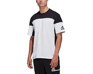 adidas Zne Men's Short-Sleeved T-Shirt, White Black, Size: L (Manufacturer's Size: L)