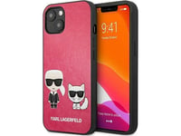 Karl Lagerfeld Etui Karl Lagerfeld Klhcp13spcuskcp Apple Iphone 13 Mini Fuksja/Fushia Hardcase Ikonik Karl & Choupette