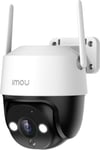 2K(3MP) 360° Caméra Surveillance WiFi Extérieure,PTZ Caméra IP Exterieur WiFi,Vision Nocturne Couleur 30M,Détection de Personne AI,Suivi Intelligent,Étanche IP66,Audio Bidirectionnel,Sirène