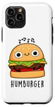 Coque pour iPhone 11 Pro Jeu de mots drôle pour hamburger Hum-burger