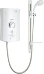 Mira Advance Electric Shower Thermostatic Assistive White Chrome 9kW Power