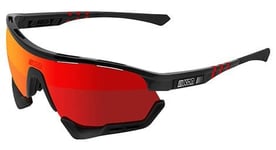 Lunettes scicon aerotech noir   multimirror rouge