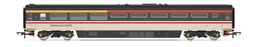 Hornby R40237 BR Intercity, Mk3 Trailer Restaurant First Buffet, 40733-Era 8 Railway-Rolling Stock Coach Packs, Grey