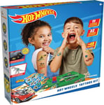 Science4you Tattoos Temporaires Hot Wheels pour enfants - Tatouages temporaires pour enfants avec motifs de voitures, jouets Hot Wheels, jeux, cadeaux pour garçons et filles de 6 ans