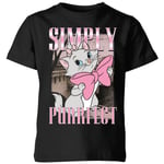 Disney Aristocats Simply Purrfect Kids' T-Shirt - Black - 7-8 ans