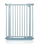 Safetots Barrière de sécurité extra haute Elite, 71cm - 80cm, Gris mat, Extra haute de 100cm de hauteur, Barrière d'escalier à fixation par pression, Barrière de sécurité pour bébé pour portes