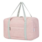 Narwey Sac de Voyage 40x20x25 Ryanair Cabine Bagage Pliable Sac Voyage Bagage Avion Sac de Sport Sac Weekend Femme Homme (Rose)