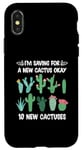 Coque pour iPhone X/XS agriculture urbaine plantes d'intérieur jardinage succulent mini cactus