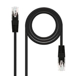 Cat.5e UTP AWG24 Network Patch Cord in Black, 3m in length, designed to connect devices on a local network, ideal for use in offices and homes.