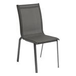 Chaise de jardin empilable Axant Anthracite & Graphite - Anthracite / Graphite - Hespéride