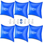 Coussin de piscine hivernage -20°C XL coussin gonflable XXL corde double couture PVC valve de sécurité œillets bâche coussin flottant hiver 6x