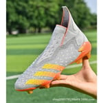 Fotbollsskor Herr Assassin 15 Low-top Tf Broken Nails Spelträningsskor för barn Ag Långa naglar Fotbollsskor konstgräsläder Gray Orange 39