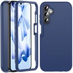 OWKEY Coque pour Samsung Galaxy A15 4G|5G, 360 ° Full Body Double Coque Antichoc Housse Protection d'écran intégrée en, Antirayures Robuste Etui Bumper Case Samsung Galaxy A15 4G|5G, Bleu