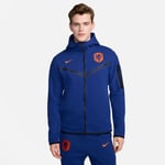 Nederland Hettegenser Nsw Tech Fleece Fz - Navy/oransje - Nike, størrelse Large