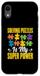 Coque pour iPhone XR Résoudre Des Énigmes Est Mon Super Pouvoir Jeu Puzzler