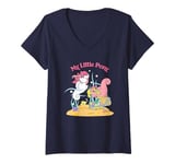 Womens My Little Pony Classic Sea Ponies Finding Treasure V-Neck T-Shirt