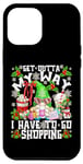 iPhone 12 Pro Max Funny Gnome Christmas Shopping Crew Motif For Xmas Shopping Case