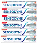 6 x 75ml Sensodyne Sensitive Teeth Toothpaste Gentle Whitening.