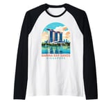 Travel Adventure Trip Vacation Marina Bay Sands Singapore Raglan Baseball Tee