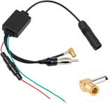 Dab Dab + Fm/Am Voiture Antenne Signal Amplificateur Splitter Smb À Din Courant Prise Adaptateur Actif Antenne Pour Voiture Radio Numérique[YIN142980]