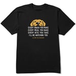 Life is Good Men's Standard Crusher Graphic T-Shirt I'll Be Watching You, Jet Black, Medium