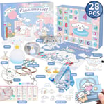 Julkalender med Sanrio-figurer i blindbox-set, leksaker för flickor, nedräkning till jul, semesterdekorationer Cinnamoroll