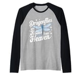 Dragonfly Dragonflies Are Kisses From Heaven Raglan Baseball Tee