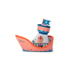 LILLIPUTIENS - Bateau Pirate pour Le Bain - Jouet Aquatique en néoprène avec Personnages détachables - Bateau Flottant, Stimulation de la motricité et de l’Imagination - Dès 12 Mois- 83504