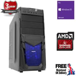 Mega Fast AMD Quad Core 8GB 1TB Home Office Gaming PC Computer Windows 10 PR0 VP