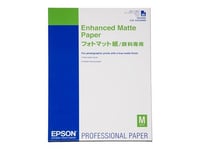 Epson Enhanced Matte - Mat - 260 micromètres - A2 (420 x 594 mm) - 192 g/m² - 50 feuille(s) papier - pour SureColor P5000, SC-P7500, P900, P9500, T2100, T3100, T3400, T3405, T5100, T5400, T5405