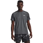 Under Armour Mens UA Speed Stride Short Sleeve, men's comfortable and breathable gym t shirt, running apparel with reflective details and dropped hem