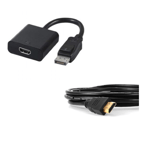 Adaptateur convertisseur Display port vers HDMI + Câble HDMI 2 mètres