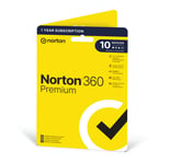 NORTON - 360 Premium Antivirus Software - 10 Devices 1 Year