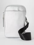 John Lewis ANYDAY Crossbody Soft Phone Bag, Silver