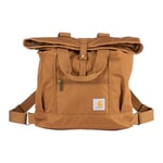 Carhartt Unisex's, Durable Bag with Adjustable Straps and Laptop Sleeve, Convertible Backpack Tote Brown, One Size