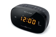 Muse M-150CR Radio-réveil PLL FM Double Alarme Secteur ou Pile , Noir