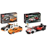 LEGO 76918 Speed Champions McLaren Solus GT & McLaren F1 LM & 76916 Speed Champions Porsche 963, Model Car Building Kit, Racing Vehicle Toy for Kids, 2023 Collectible Set with Driver Minifigure