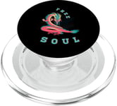 Idée cadeau streetwear inspirante Dragon Free Soul PopSockets PopGrip pour MagSafe