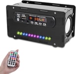 Kit De Soudage Electronique Diy Haut Parleurs Bluetooth Avec Radio Fm,Mini Amplificateur Stereo Domestique A Led-Boîtier Haut-Parleur Inclus Un Kit Radio