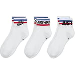 Nike U NK NSW Everyday Essential an Socks Unisex-Adult, White/Black/Game Royal/University Red, S