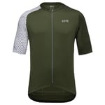 GORE WEAR Mens C5 Jersey T-Shirt, Utility Green/White, XXL EU