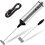 Manual Milk Frother, JoyFork Stainless Steel Hand Pump Milk Foamer