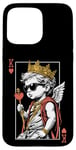 Coque pour iPhone 15 Pro Max Cupid Valentine King Of Hearts Card Poker Player