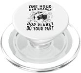 One Hour Can Change Our Planet Do Your Part - Earth Day PopSockets PopGrip for MagSafe