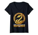 Womens Year Of The Wood Snake Chinese New Year 2025 V-Neck T-Shirt