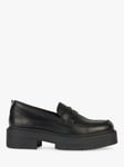 Geox D Spherica EC7 Leather Loafers, Black