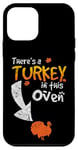 Coque pour iPhone 12 mini Il y a une dinde dans ce four, Thanksgiving, jolie grossesse